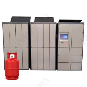 Smart 24 Hours Wifi LPG LNG Vending Locker Gas Exchange Cylinder Vegetables