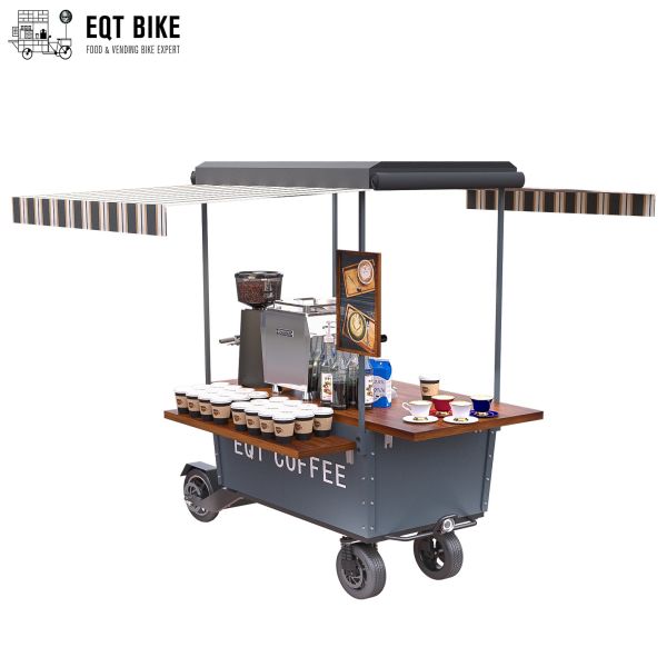Quality Fast Food Tricycle Coffee Cart Scooter Vending Multifunction wholesale