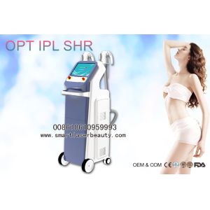 Vertical OPT SHR IPL Hair Removal Machine With Double Handles