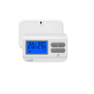 Riseem White LCD Digital Non Programmable Boiler Room Thermostat for Heating