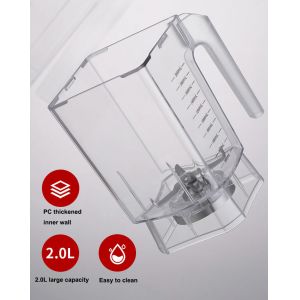 220V Low Voice Electric Household Mixer 1500Ml Power Blender Mixer for Ice Drink