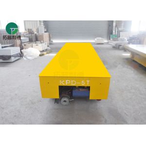 5 Tons Bulk Material Handler Warehouse Tow Cart Electrical With Flat Bed