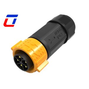 5 Pin High Current Wire To Board Connector IP67 30A Plug And Socket Cable