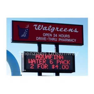 Epistar P10 Outdoor LED Moving Message Display with Single Red