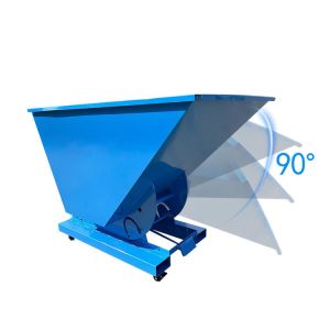 Storage Bucket Self Dumping Steel Hopper W / Manual Release 2000 LB