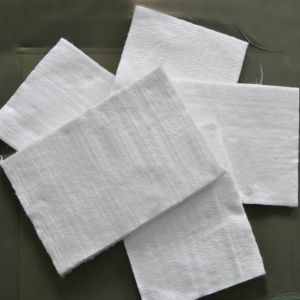 White color 12mm thickness fiberglass needle mat used for insulation