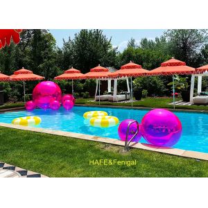 1m 1.2m Violet PVC Mirror Balloon for Pool Party Decoration