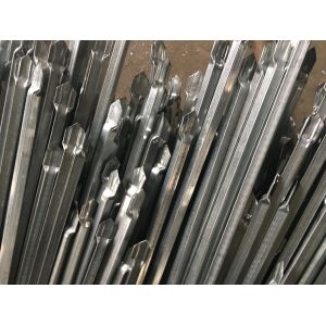 Pressed Spear Top Security Steel Fencing with Punched Tube Rails Garrison