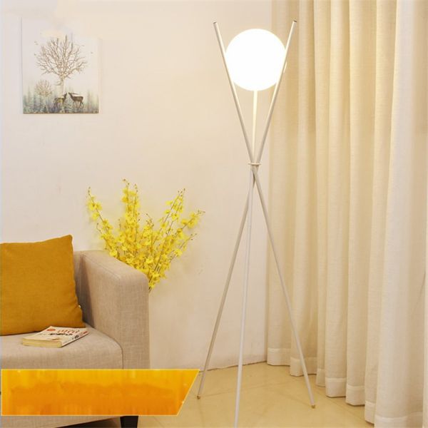 Modern LED Floor Lamp Iron Glass Ball Stand Lights For Living Room Nordic
