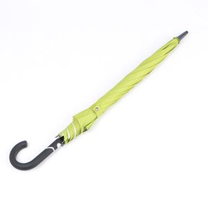 Uv Protection Curved Handle Umbrella With Plastic J Handle Automatic Open