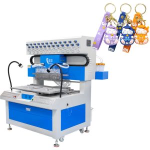 24-Color PVC Silicone Dispensing Machine for Multi-Color Keychains
