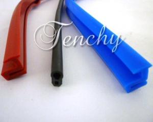 China Solid Silicone Rubber Seal Extrusion Profiles For Heat Resistant Weather Stripping on sale