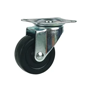 Cheap Steel Plate Swivel Casters For Light Loads 19-24mm Grey Wheels Up To 144 Lbs for sale