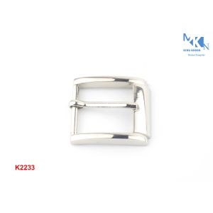 Casual Zinc Alloy Metal Belt Buckle Nickle Color Plating With Lacquer For Belt