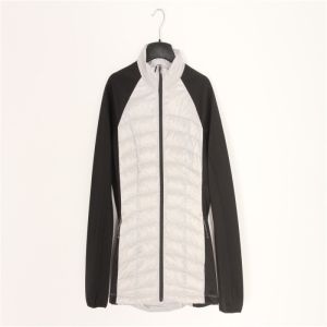 Cheap 32.,Ladies Ultra Light Down Jacket With Knit Sleeve Cheap Price Good Quality See Through Design for sale