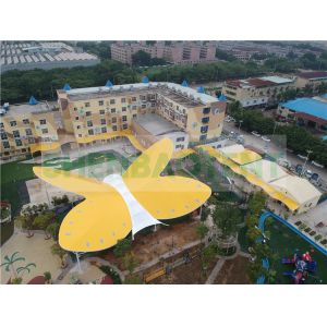 Animal Butterfly Shape Tensile Shade Structures For Playground Primary School