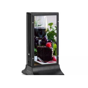 Black metal frame multi screen digital signage Portable New Desktop Small