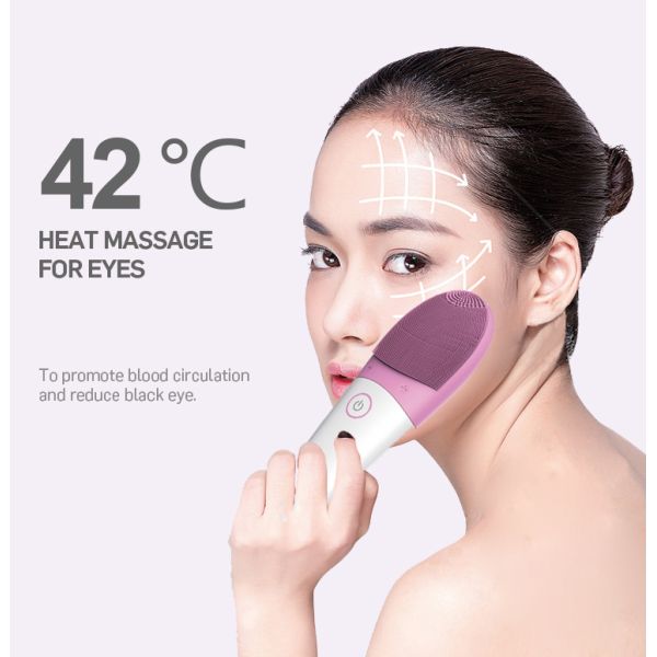 2021 Sonic Heating Silicone Cleansing Brush