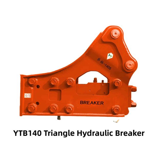 Side Type / Triangle Hydraulic Breaker YTB140S 140 Chisel for 19-26 Tons