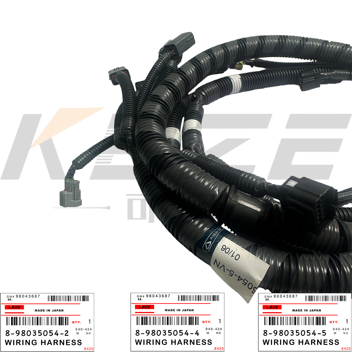 KBZE KLH10620 ISUZU 4JJ1 ENGINE 8-98035054-2 8-98035054-4 8-98035054-5 WIRING HARNESS FOR SUMITOMO SH120-5 SH130-5 JS130