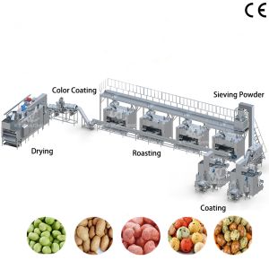 Cheap 500-1000kg/h Peanut Coating Machine with Uniform Coating and Even Baking for Cost-Effective Nut Processing for sale