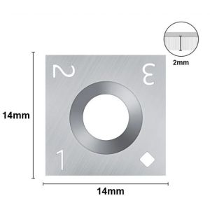 Square Carbide Woodturning Cutters for All Wood Types and Easy to Handle