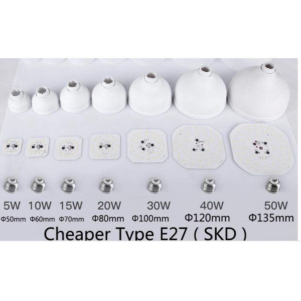 Aluminum 80lm/W 18W 45W B22 Indoor LED Bulb Lights