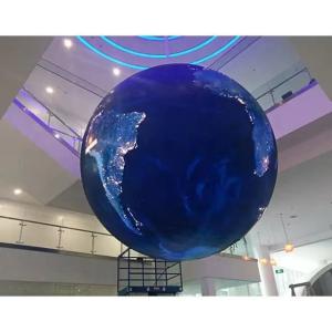 China Sphere Display Dome Light Emitting Diode Screen Indoor P1.5 P2 P2.5 P3 P4 P5 Light Emitting Diode Digital Sphere 4m Vide on sale