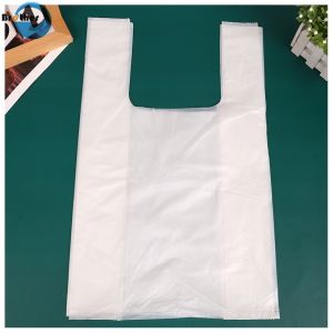 Retail Custom Printed Plastic Vest Carrier Bag Supermarket Heavy Duty Biodegrada