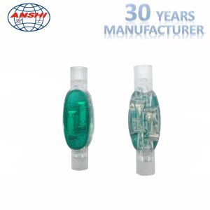 Female Gender 4 Wire Connectors Green Color Moisture Proof 0.091" Maximum