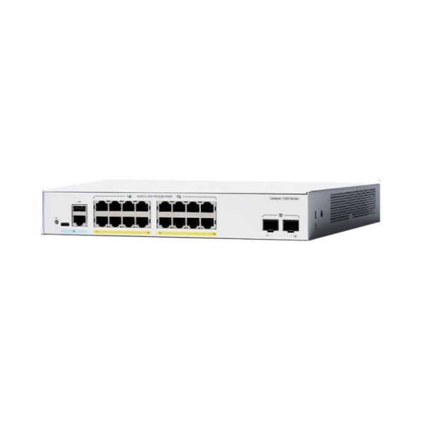 Quality C1300 series 16 X10/100/1000 Ethernet POE+ ports 2X1G SFP 10 Gigabit ethernet Switch C1300-16P-2G wholesale