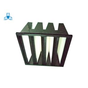 China Cleanroom Solutions Box V Bank Filter 24x24x12 For Gas Turbine Air Inlet Filter on sale China Cleanroom Solutions Box V Bank Filter 24x24x12 For Gas Turbine Air Inlet Filter on sale