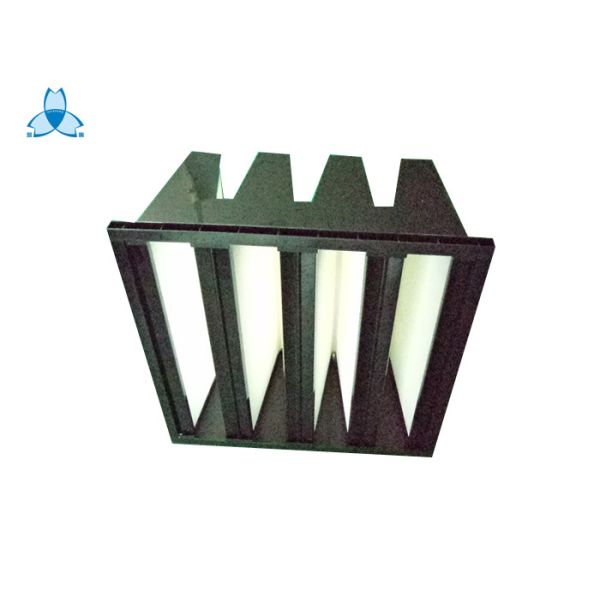 Quality Cleanroom Solutions Box V Bank Filter 24x24x12 For Gas Turbine Air Inlet Filter wholesale