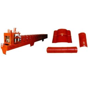 Industrial Ridge Cap Roll Forming Machine , Roofing Sheet Roll Forming Machine