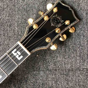 Custom AAAA All Solid Spruce Wood 43 Inch Flamed Maple Neck Solid Back Side