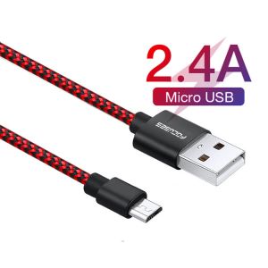 Durable 2m Micro USB Data Transfer Cable Quick Charging