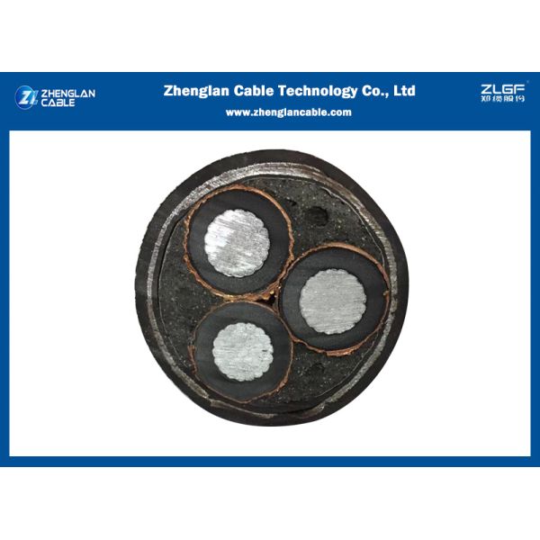 3 core Aluminum Medium Voltage Power Cables 11kv STA Armored Power Cable 3x95mm2 IEC60502-2