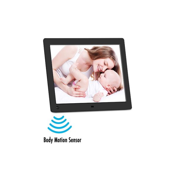 Human Sensor Wireless Digital Picture Frame 9.7'' Hd Lcd Screen Remote / Buttons