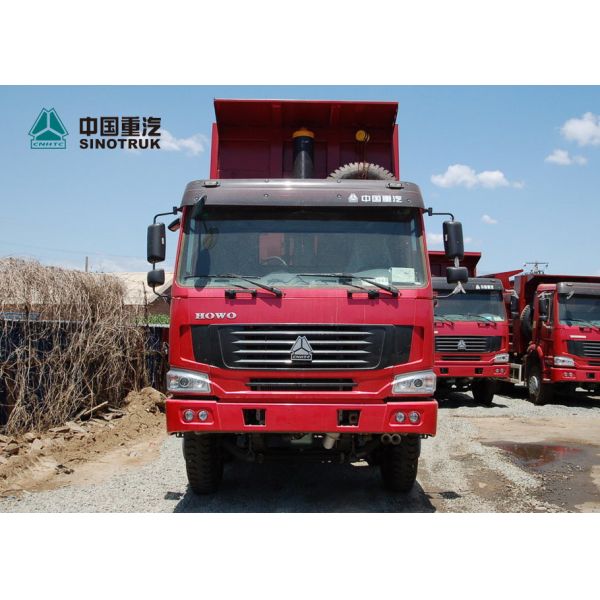 Stock SINOTRUK HOWO Mining Dump Truck 371hp 8x4 26CBM HYVA Lifting Cylinder
