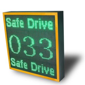 140 View Angle LPR Solar Speed Sign Accurately Detect Vehicle Speed Data Up To 1