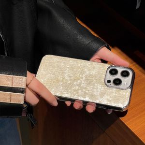 Cheap Electroplated Leather Crocodile Pattern Mobile Phone Case Compatible with iPhone15 Pro Max for sale
