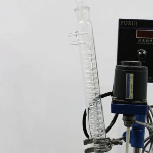 Automatic 1L Volume Jacketed Glass Reactor Vessel with 3.3 Borosilicate Glass