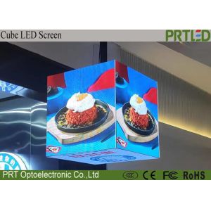 4 sided 5 sided smart control outdoor indoor P2.5 cubic led display commercial