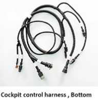 Round Corrugated Car Light Wiring Harness JST Headlight Connector