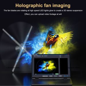 High Contrast Ratio 65cm 3D Hologram Fan for Hologram Design and Response Time