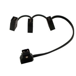 Cheap 0.5M New D-Tap Male to 3 Female extension cable for BMCC Anton V mount battery for sale