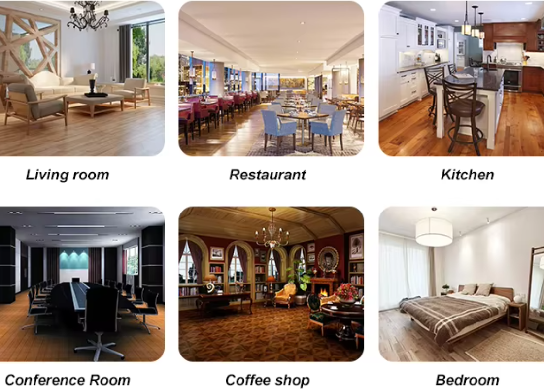 Water Resistant Laminat Wood Flooring AC3 AC4 HDF 8mm 12mm