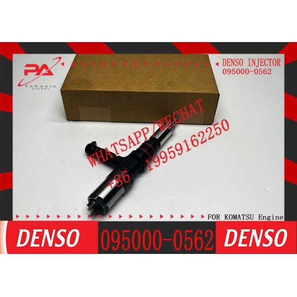 Quality common rail injector 6218-11-3101 6218-11-3100 095000-0560 095000-0562 diesel fuel injector for Komatsu PC600-8 wholesale