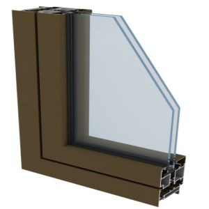Thermal Break Window Aluminium Extrusions Triple Glazed Window Aluminum Profile
