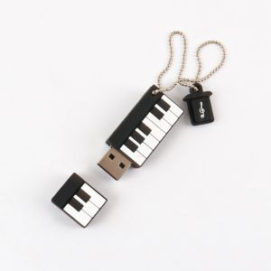 Flash Memory UDP or PCBA Custom USB Flash Drives with Open Mold Piano Shape
